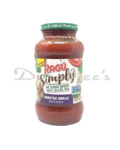 RAGU NO SUGAR ADDED SIMPLY ROASTED GARLIC PASTA SAUCE 680G