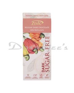 ZEVIA STEVIA SUGAR FREE FRUIT N NUT CHOCOLATE 40G