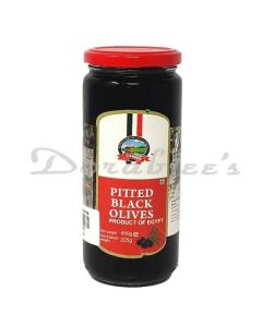 CANEEN BLACK OLIVES PITTED 450G