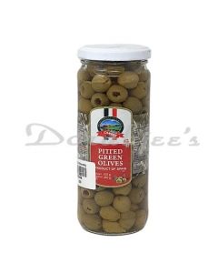 CANEEN GREEN OLIVES PITTED 450G