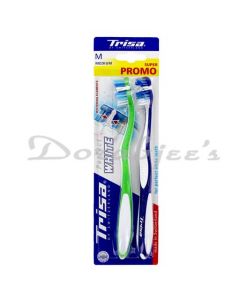 TRISA PERFECT WHITE MEDIUM TOOTHBRUSH 2S PACK