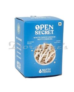 OPEN SECRET COOKIES SB WHITE CHOCO CASHEW 75G