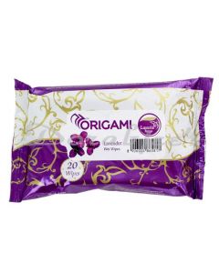 ORIGAMI LUXURY WET WIPES LAVENDER 20PULL