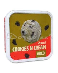 AMUL ICE CREAM COOKIES N CREAM GOLD 1 L