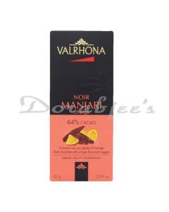 VALRHONA CHOCOLATE MANJARI ORANGE 64% 85 G