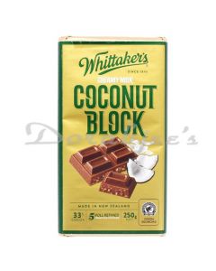 WHITTAKERS CHOCOLATE COCONUT BAR 250G S