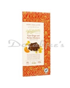 WHITTAKERS CHOCOLATE FIJIAN GINGER AND   KERIKERI MANDARIN 100 G