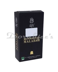 FRESH BREW CO. COFFEE CAPSULES MONSOONED MALABAR 50G