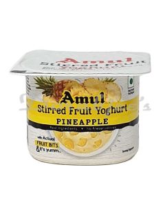 AMUL STIRRED FRUIT YOGURT- PINEAPPLE 100G