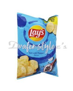 LAYS WAFER  STYLE SALT WITH PEPPER 52G