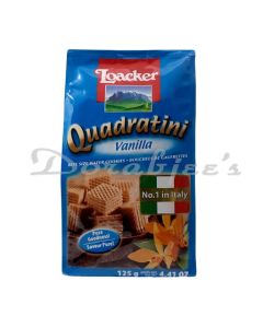 LOACKER WAFER ROLLS QUADRALINI VANILLA 125