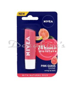 NIVEA CARING LIP BALM PINK GUAVA SHINE