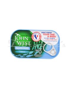 JOHN WEST SARDINES IN BRINE 120G