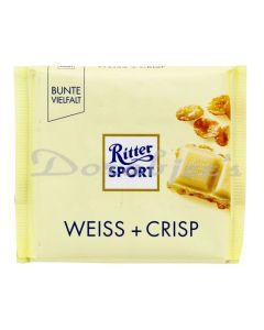 RITTER SPORT CHOCOLATE WEISS+CRISP 100 G