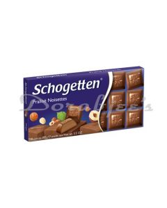 SCHOGETTEN PRALINE NOISETTE CHOCOLATE 100G