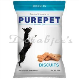 PUREPET DOG FOOD BISCUITS WITH CHICKEN 100G