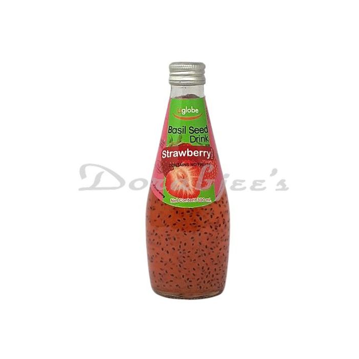 UGLOBE STRAWBERRY BASIL SEED DRINK 300ML