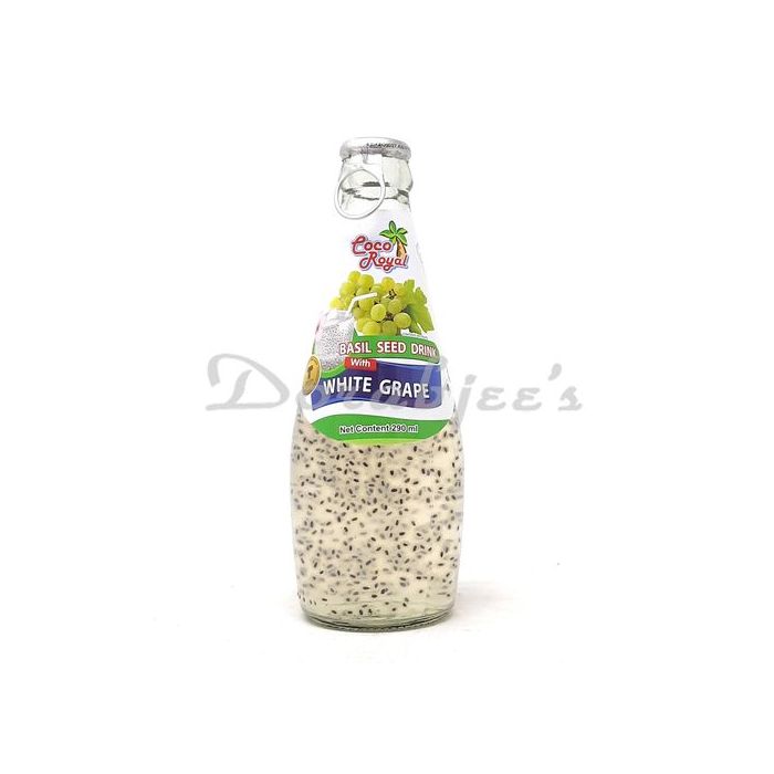 COCOROYAL BASIL SEED DRINK WHITE GRAPE 290M